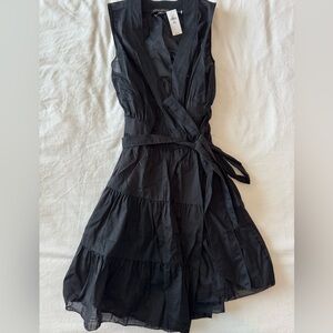 XS petite black banana republic dress